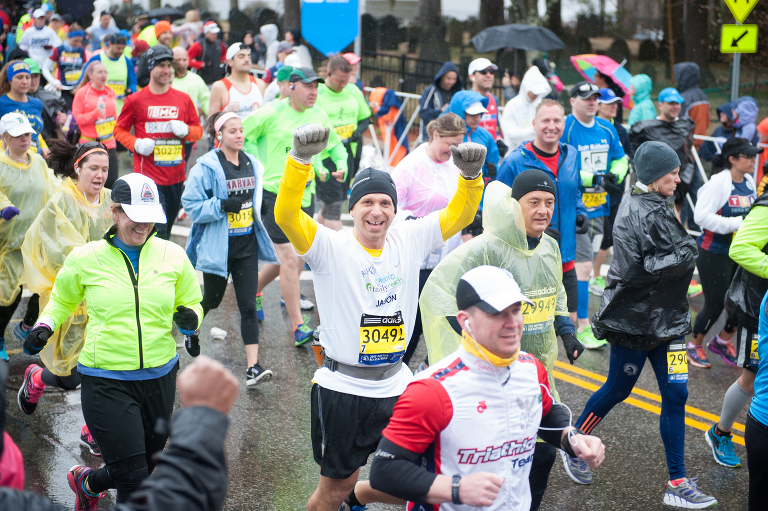 family reach boston marathon photographer